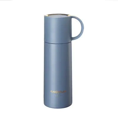 350ml Thermos Bottle Stainless Steel Insulated Water Bottle + Glass Cup Milk  Portable Vacuum Flask Coffee