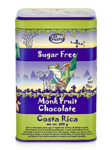 El Gusto Monk Fruit Chocolate Cocoa Powder, All Natural Cocoa, Unsweetened & Sugar Free, Dutch Processed - Costa Rican Monk Fruit Chocolate Gourmet Cocoa Powder (10.58 oz)